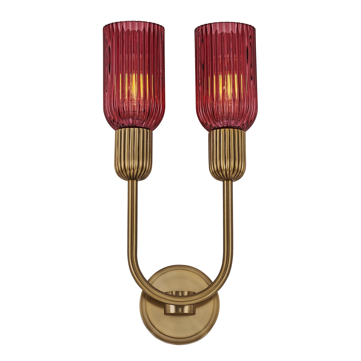 10'' Verde 2 Light Satin Brass Wall Sconce