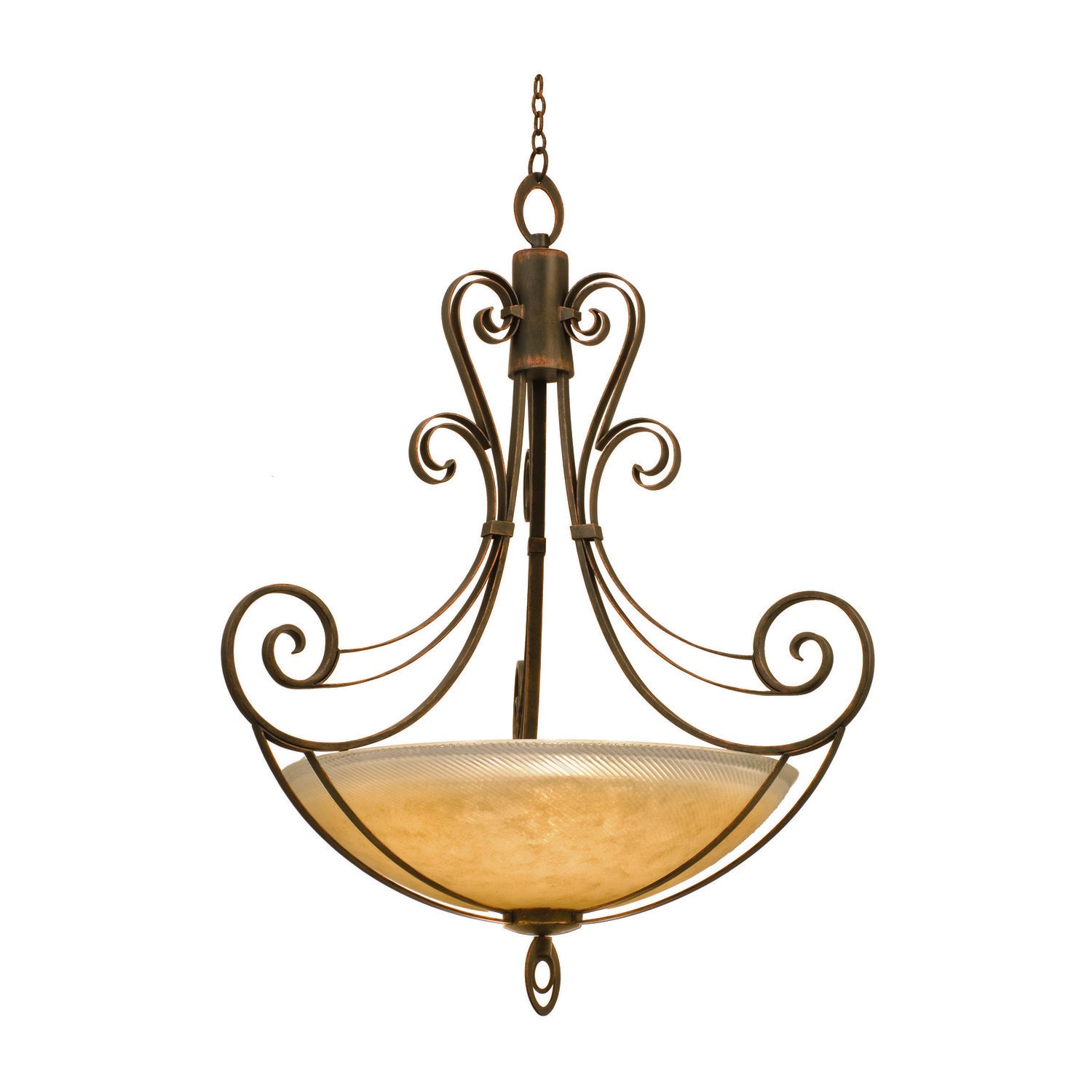 64'' Mirabelle 6 Light Antique Copper Pendant