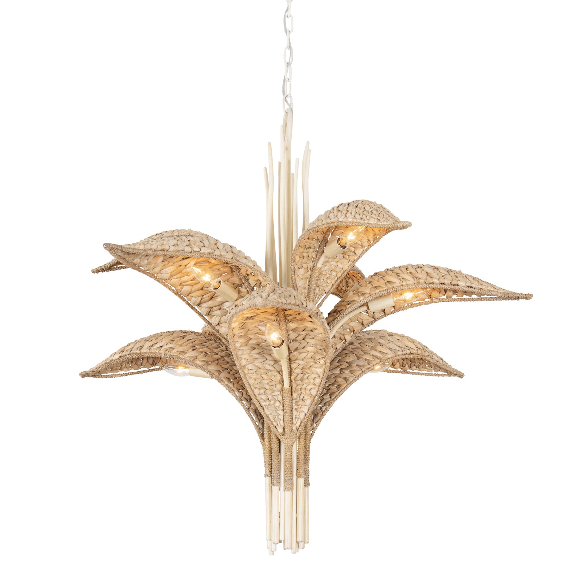 Century Palm 9 Light 3-Tier Chandelier