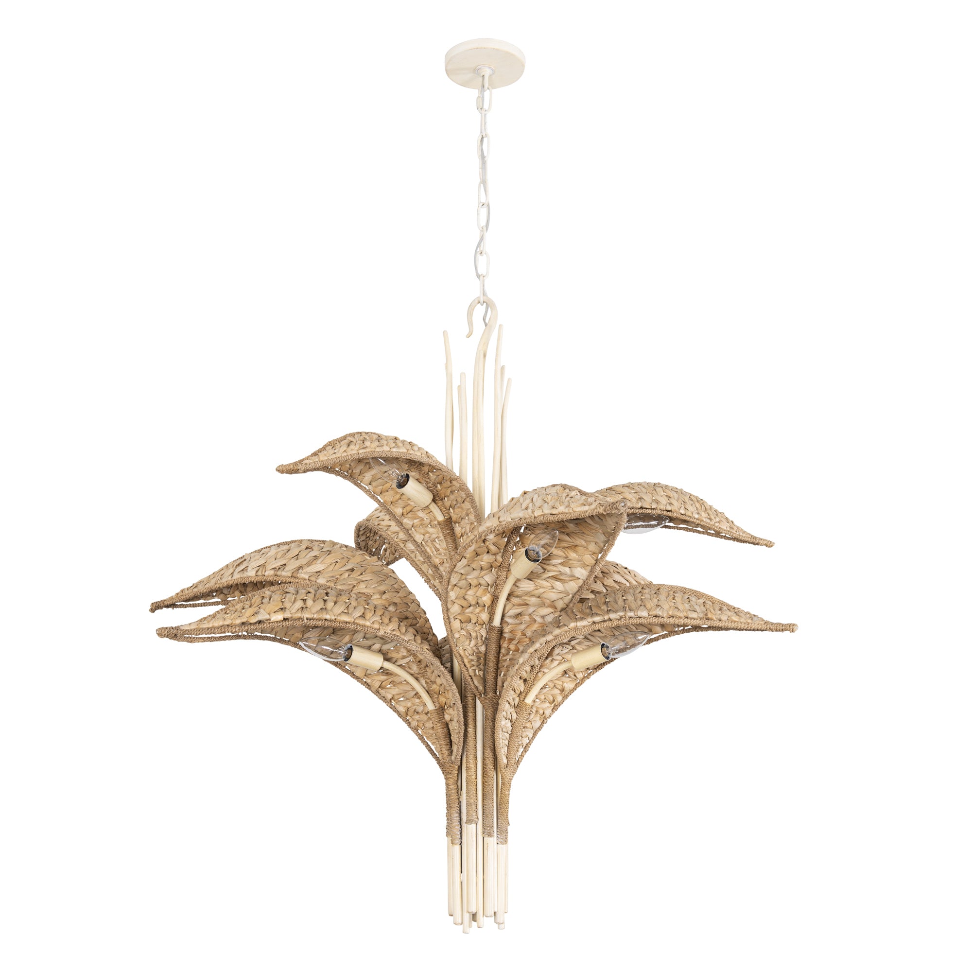 Century Palm 9 Light 3-Tier Chandelier