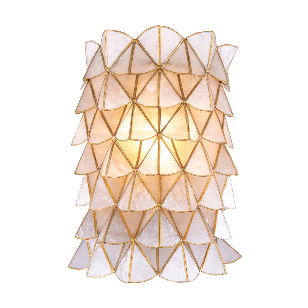 7'' Flair 1 Light Oxidized Gold Leaf Wall Sconce