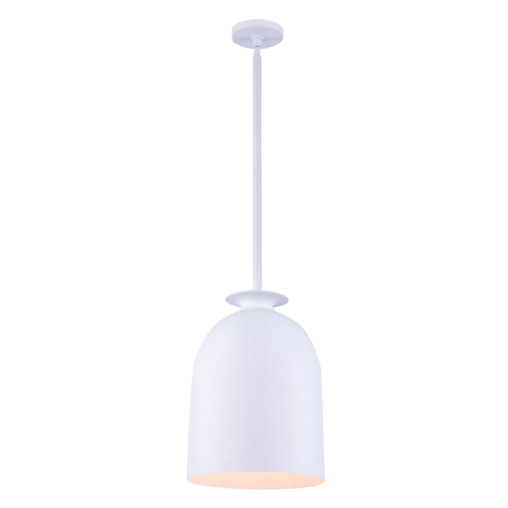 17.5'' Gabardine 1 Light Matt White Pendant