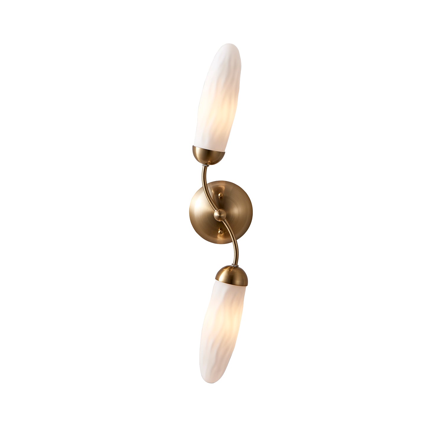26'' Crest 2 Light Winter Brass Wall Sconce