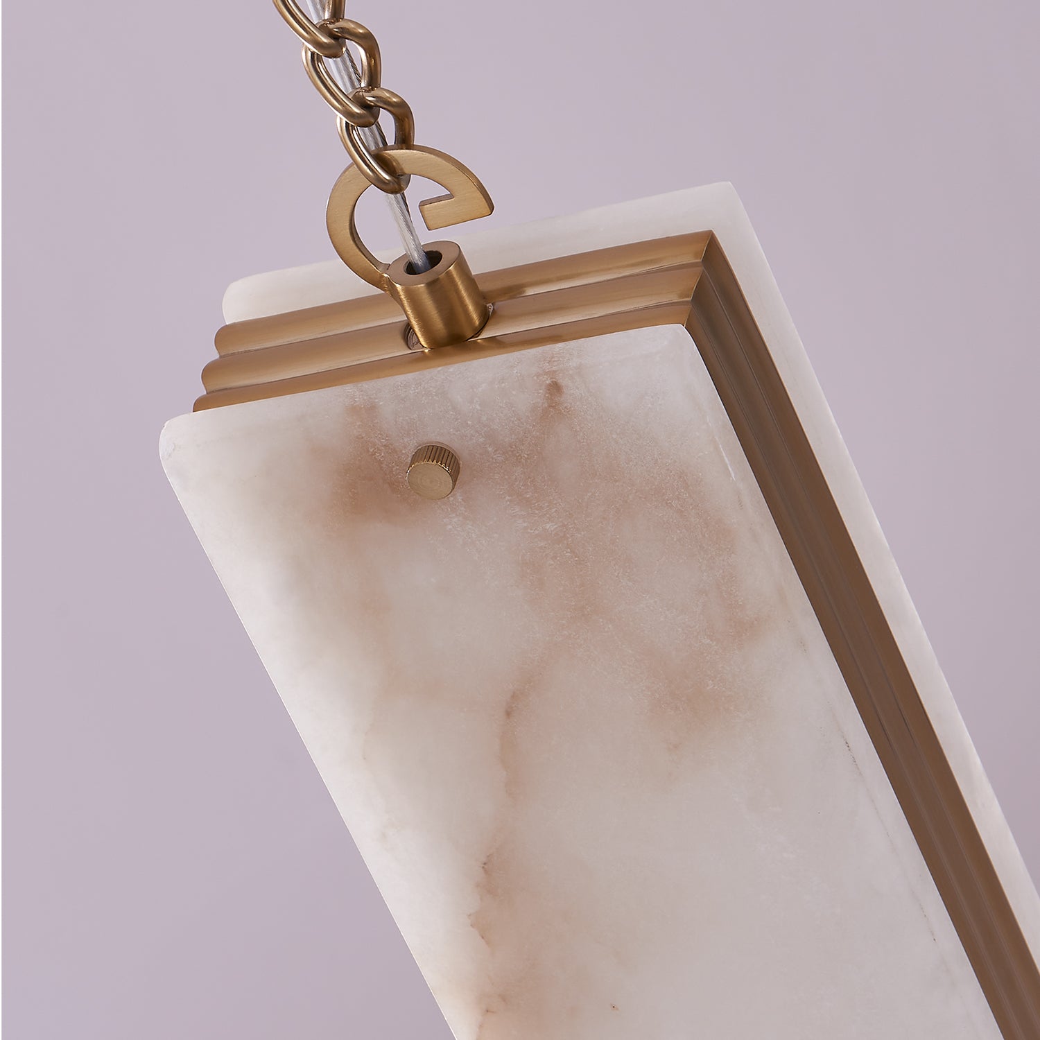 18.5'' Vertical 5 Light Winter Brass Multi-Pendant