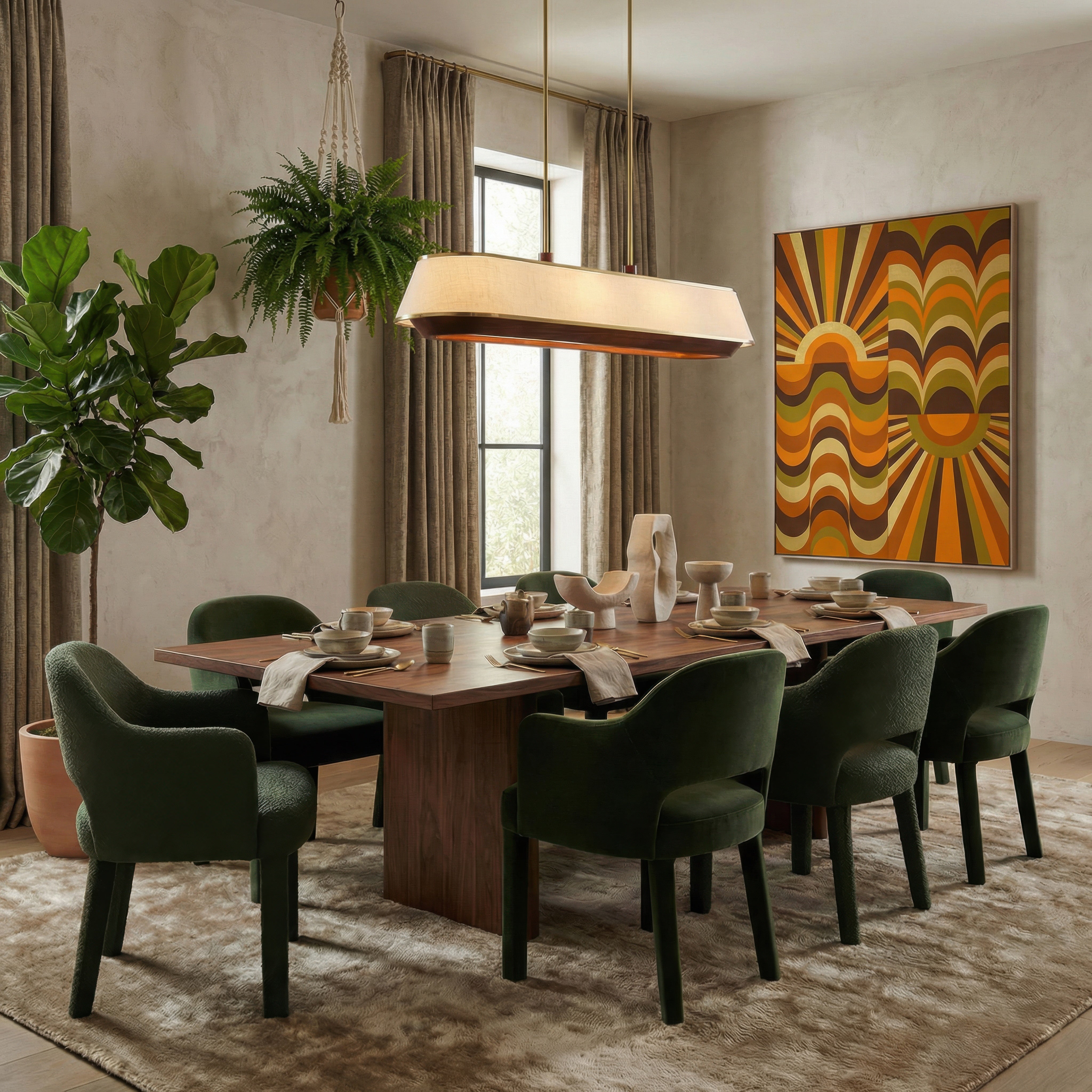 Desert Flyer 6 Light Linear Pendant