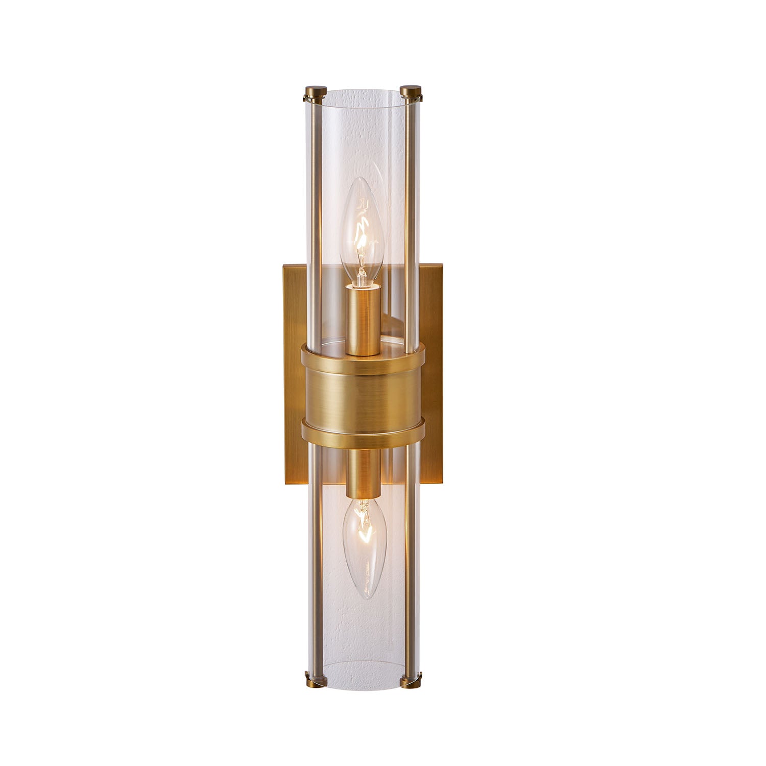 4.5'' Duet 2 Light Vintage Brass Wall Sconce