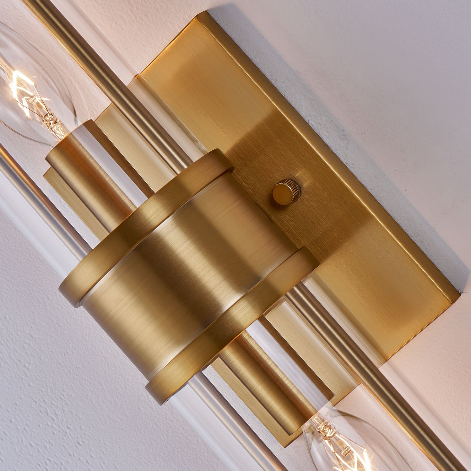 4.5'' Duet 2 Light Vintage Brass Wall Sconce