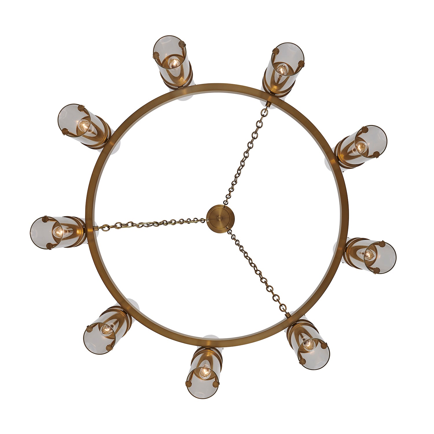 17'' Duet 18 Light Vintage Brass Chandelier