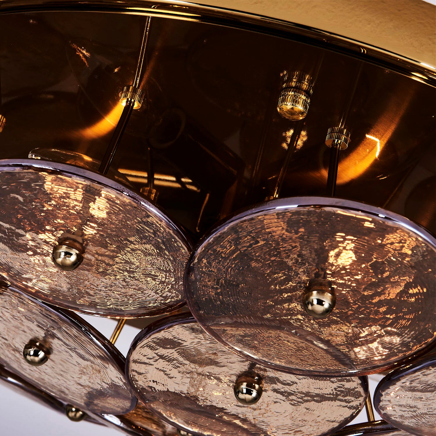 6'' Hortensia 5 Light Polished Winter Brass Flush Mount