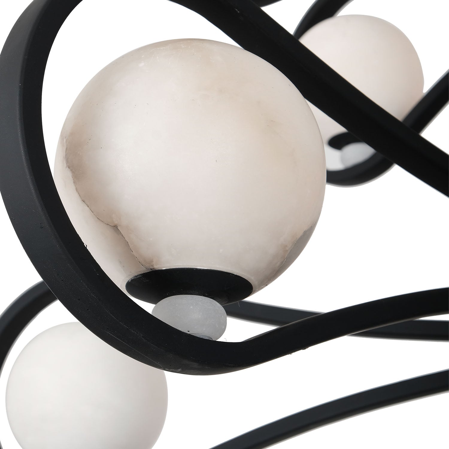 39'' Elliptical 12 Light Matte Black Chandelier