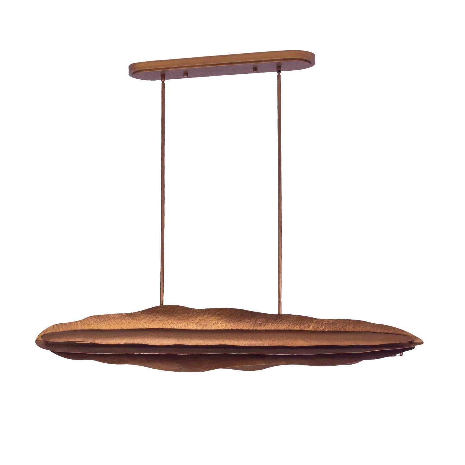 15.5'' Folia 1 Light Warm Gold Linear Pendant
