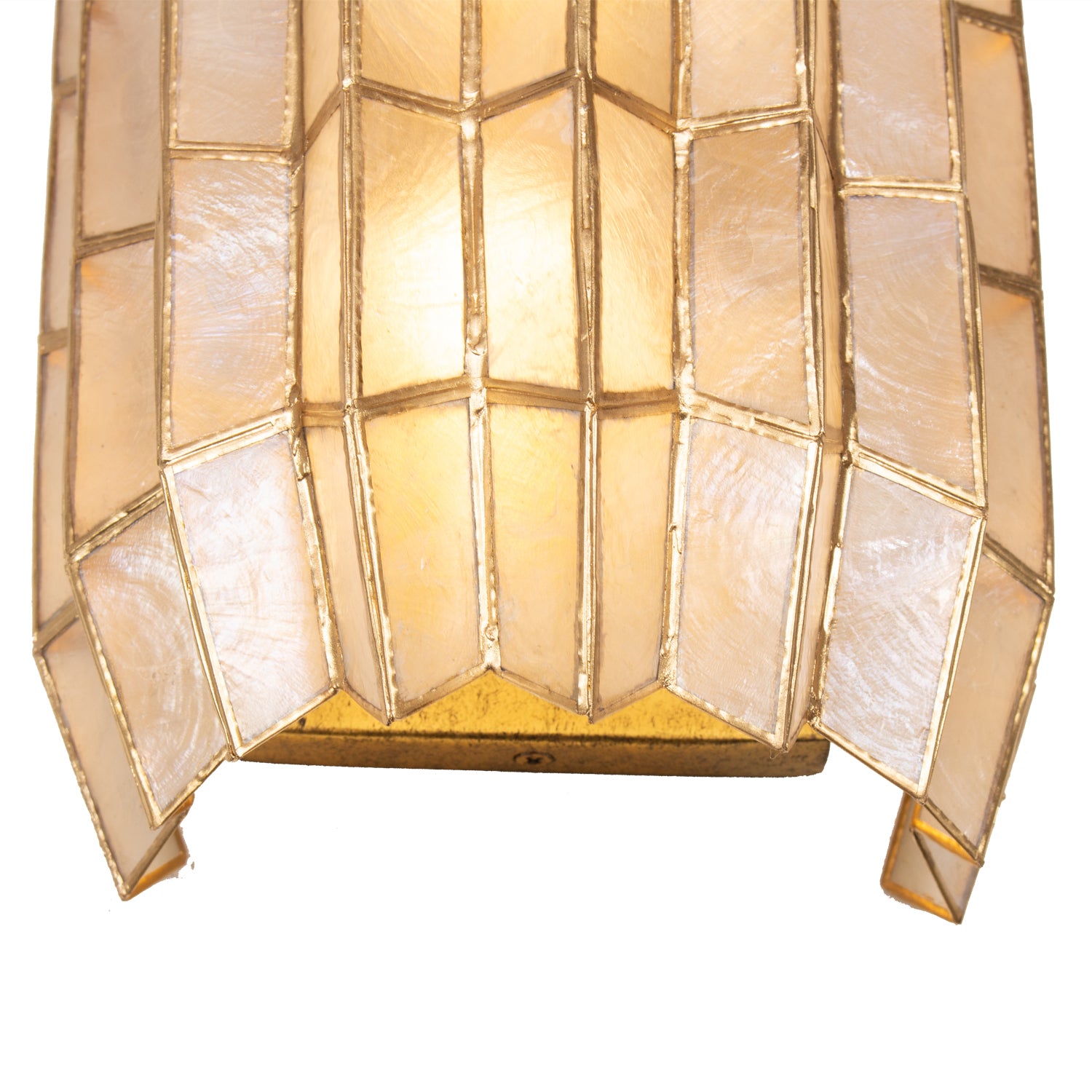 8.5'' Fractal 2 Light Oxidized Gold Leaf Wall Sconce