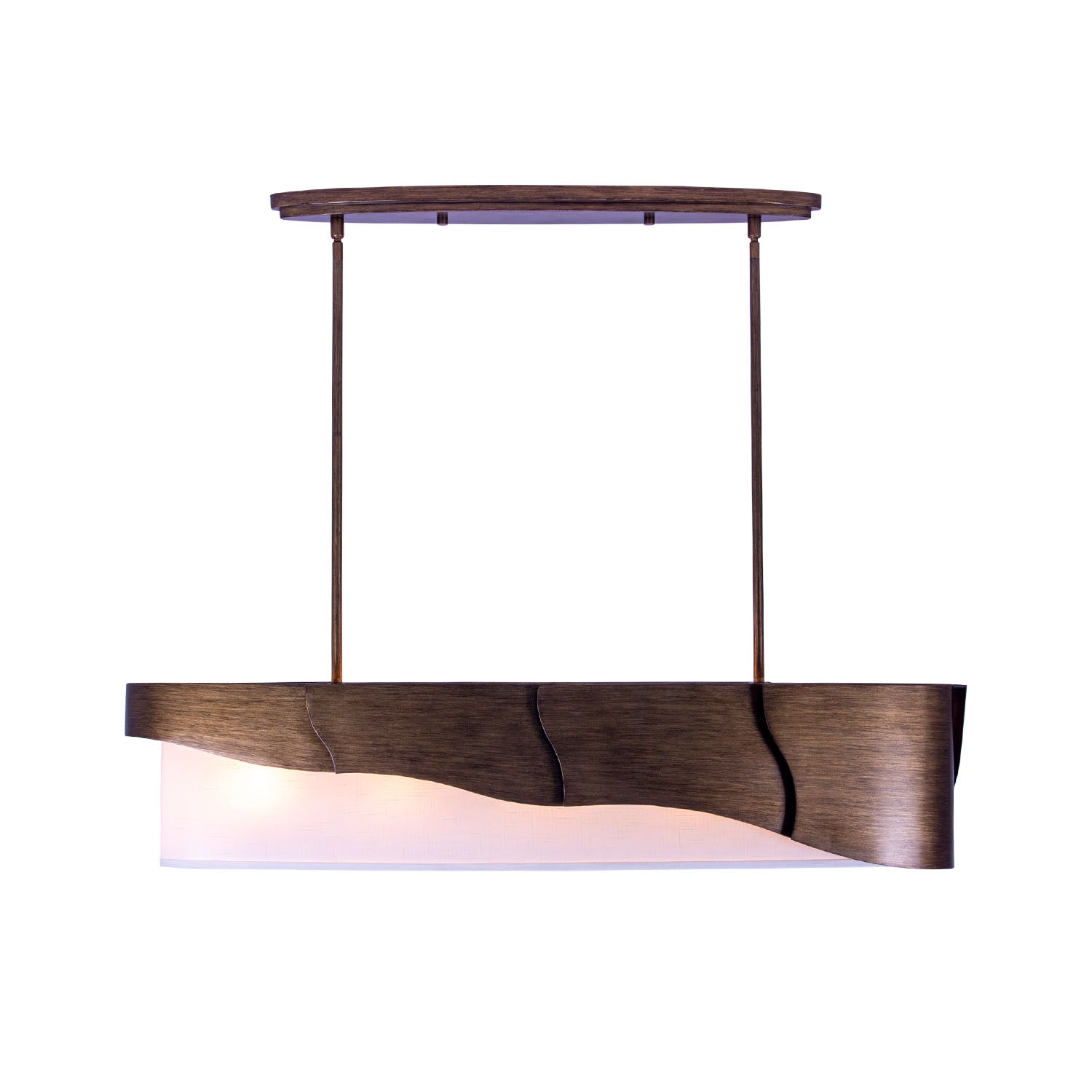 10.5'' Midway 6 Light Brushed Gold Linear Pendant