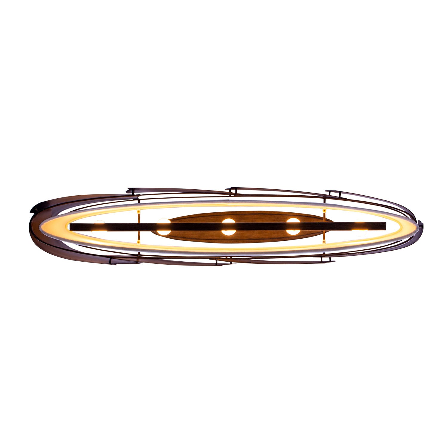 10.5'' Midway 6 Light Brushed Gold Linear Pendant