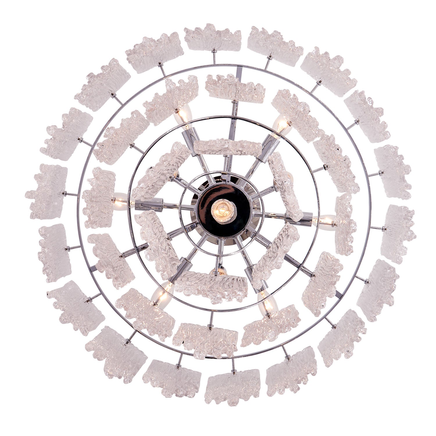 28'' Gisel 10 Light Polished Chrome Tiered Chandelier