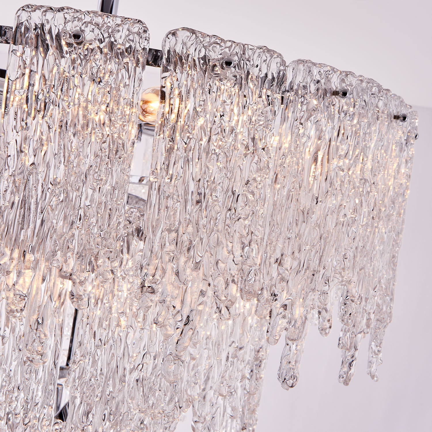 28'' Gisel 10 Light Polished Chrome Tiered Chandelier