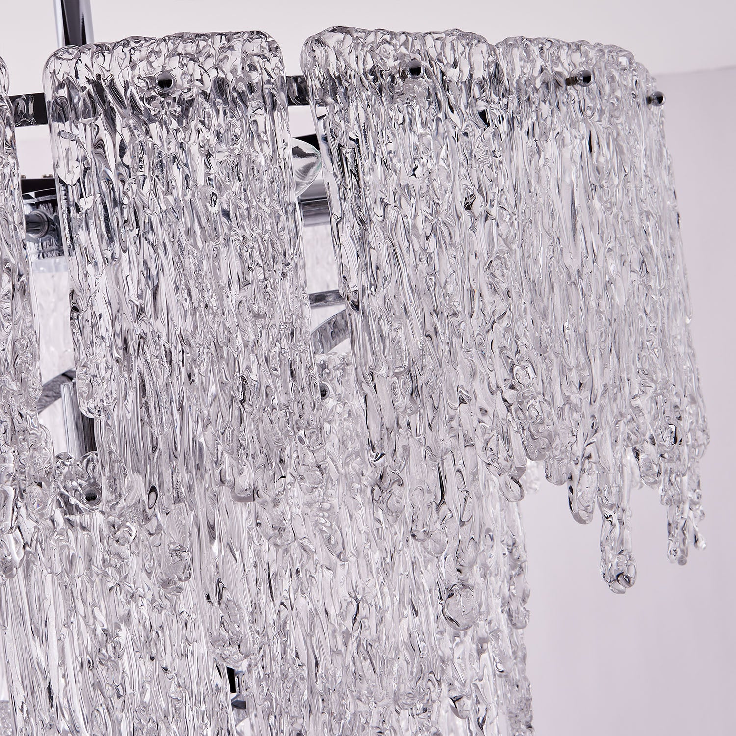 28'' Gisel 10 Light Polished Chrome Tiered Chandelier