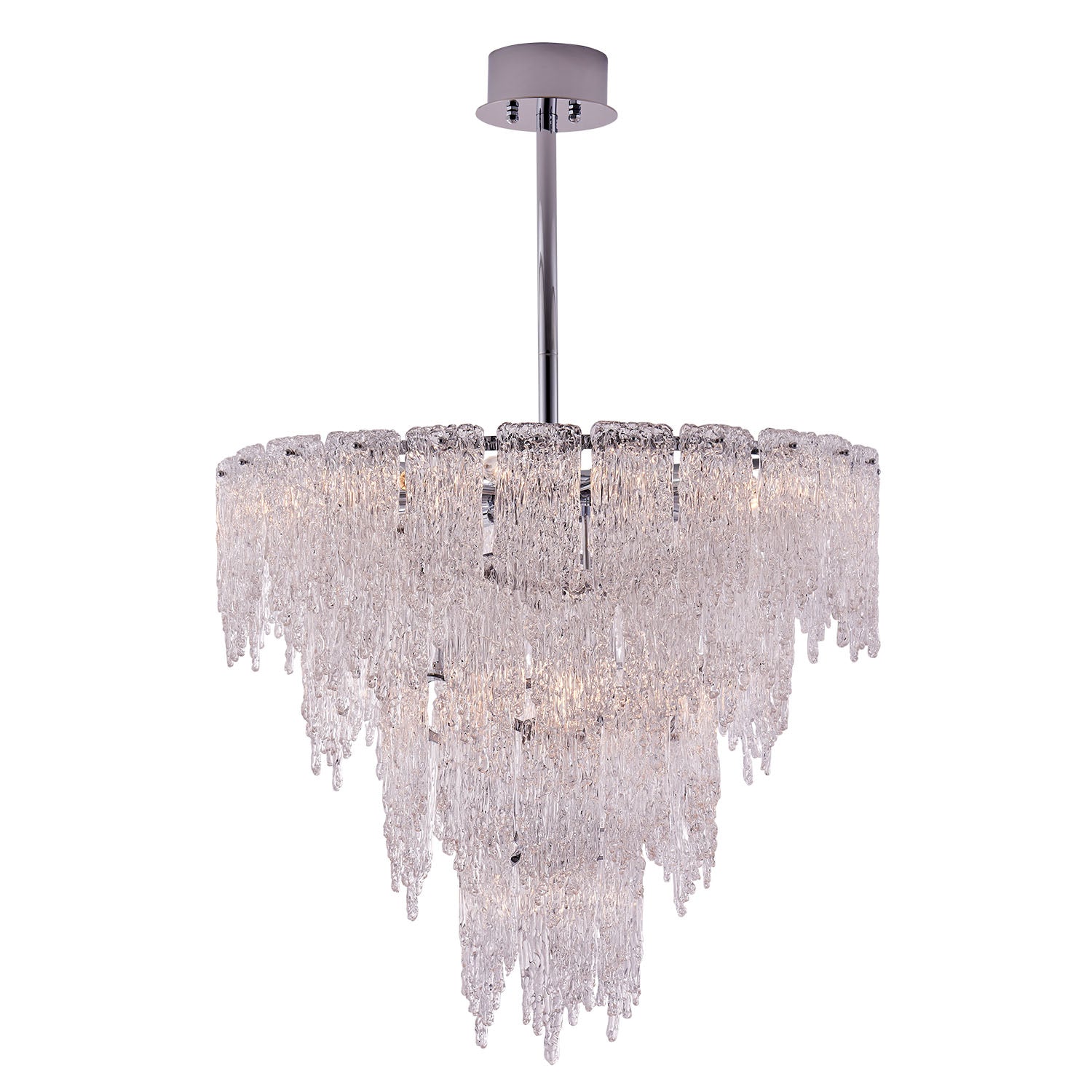 36'' Gisel 19 Light Polished Chrome Tiered Chandelier