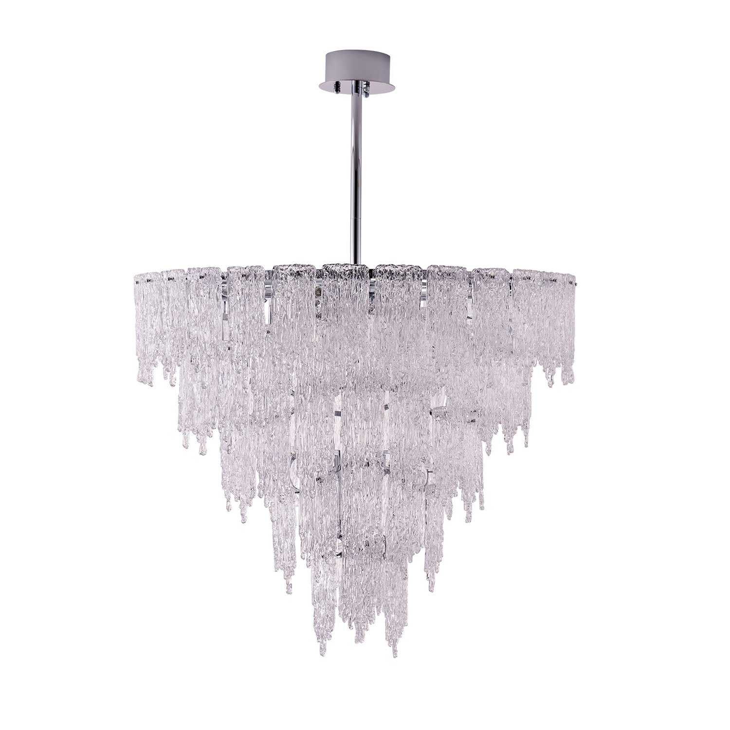 42'' Gisel 22 Light Polished Chrome Tiered Chandelier