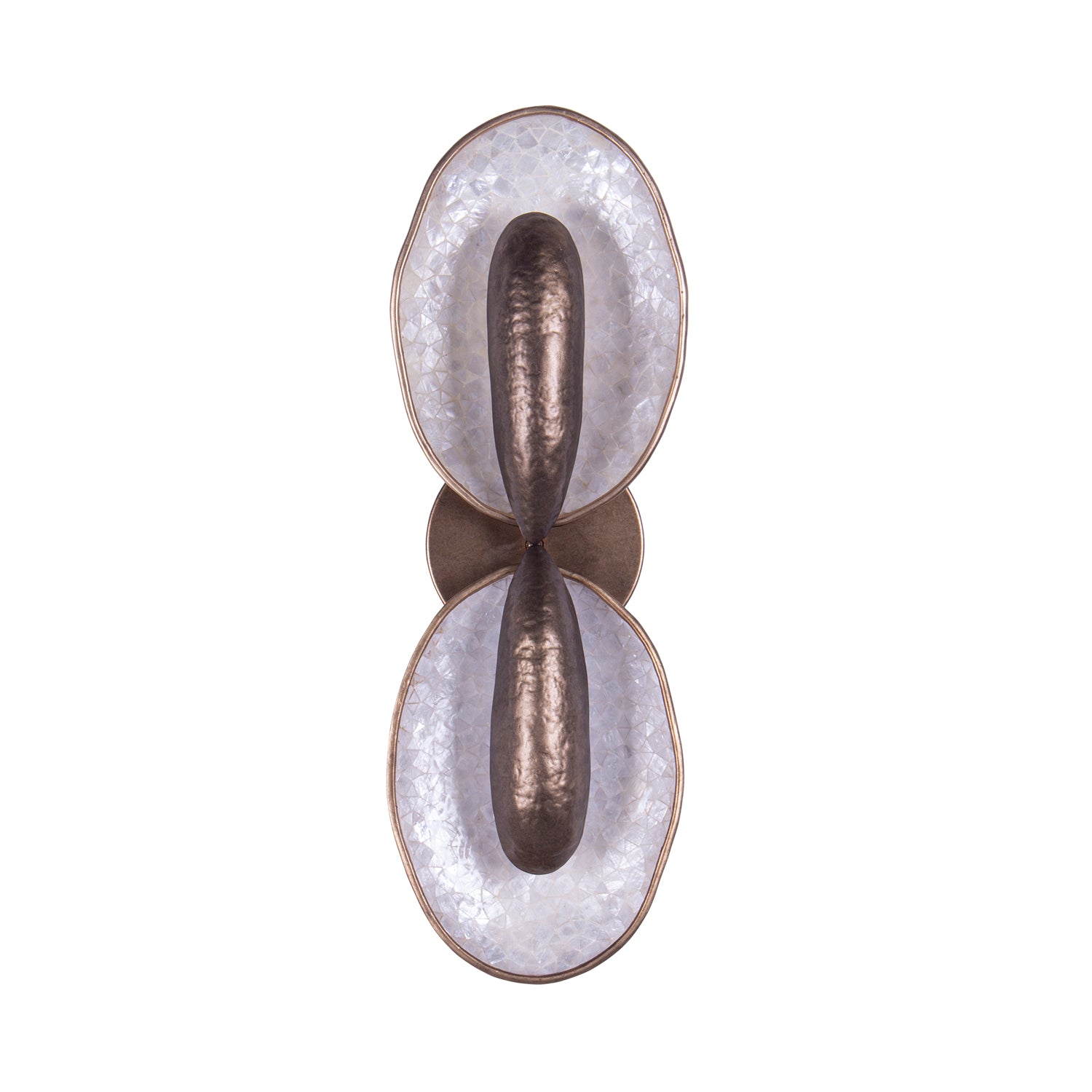 8'' Spat 2 Light Pearlized Antique Brass Wall Sconce