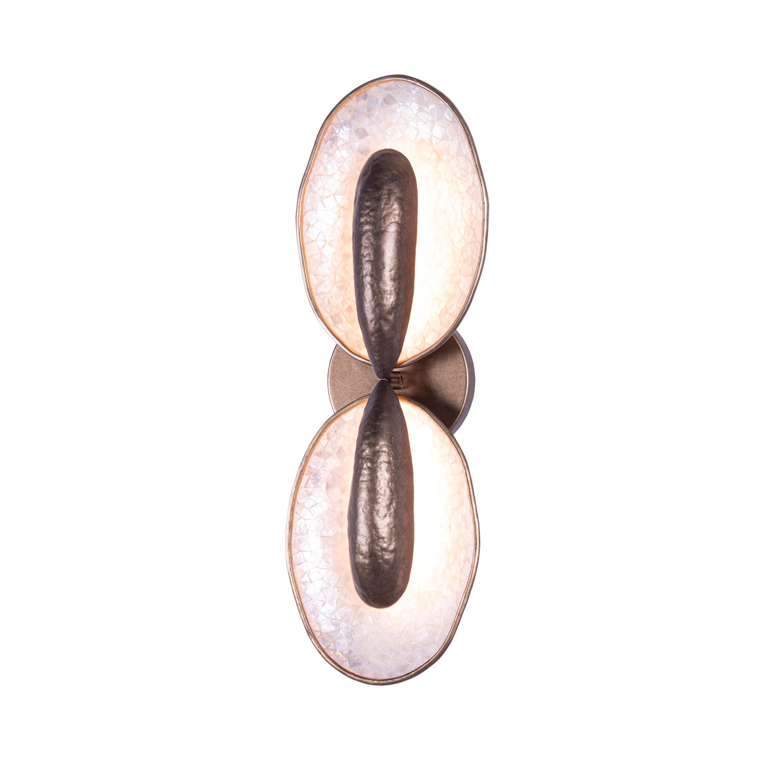 8'' Spat 2 Light Pearlized Antique Brass Wall Sconce