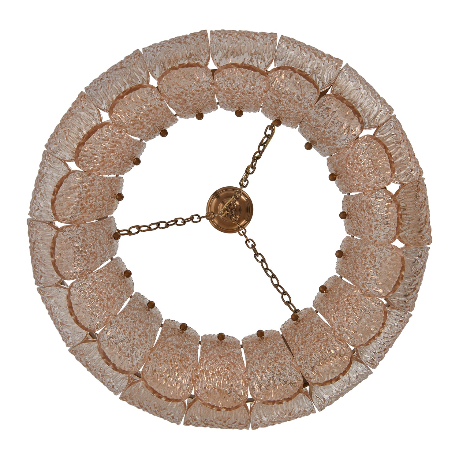 14'' Camellia 6 Light Winter Brass Chandelier