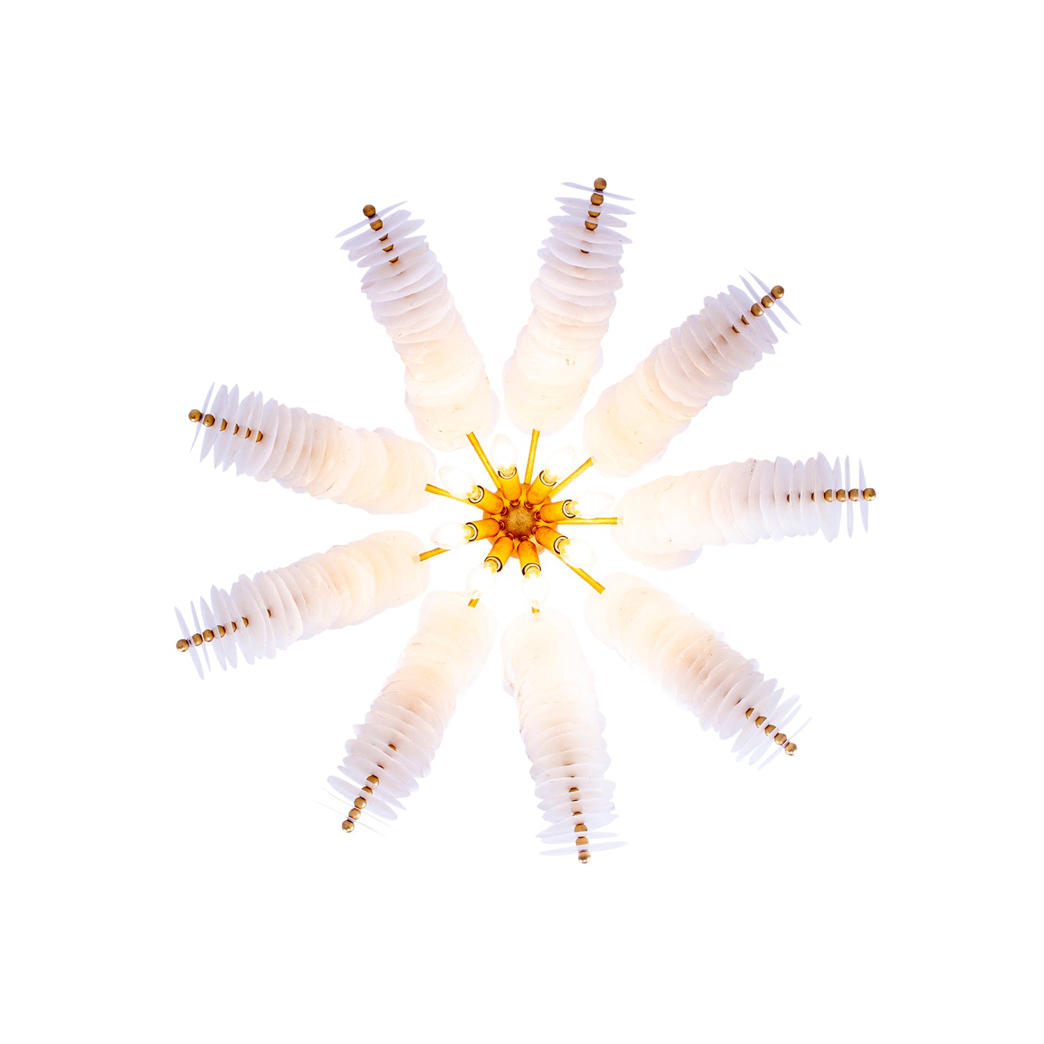 27'' Gossamer 12 Light Oxidized Gold Leaf Chandelier