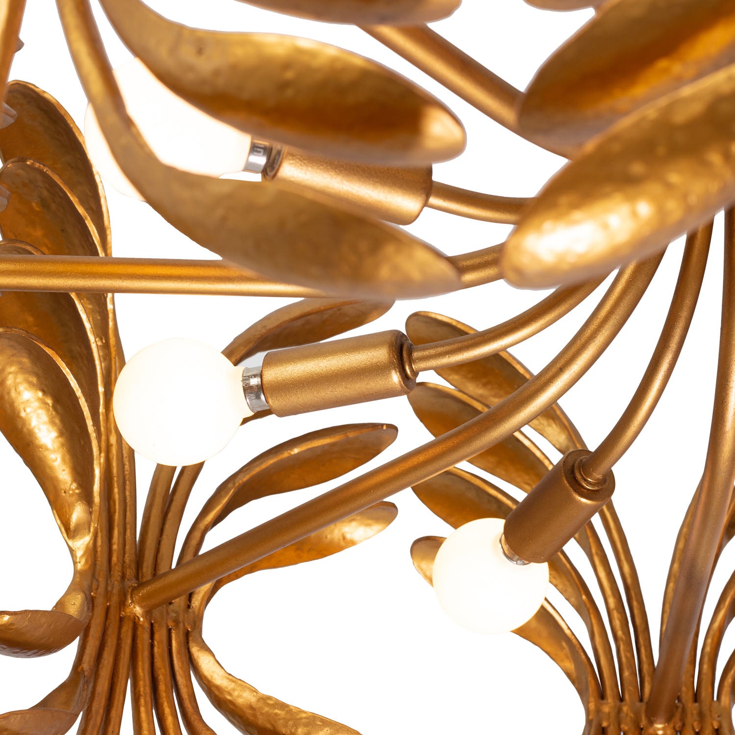 21'' Botanica 8 Light Warm Gold Chandelier