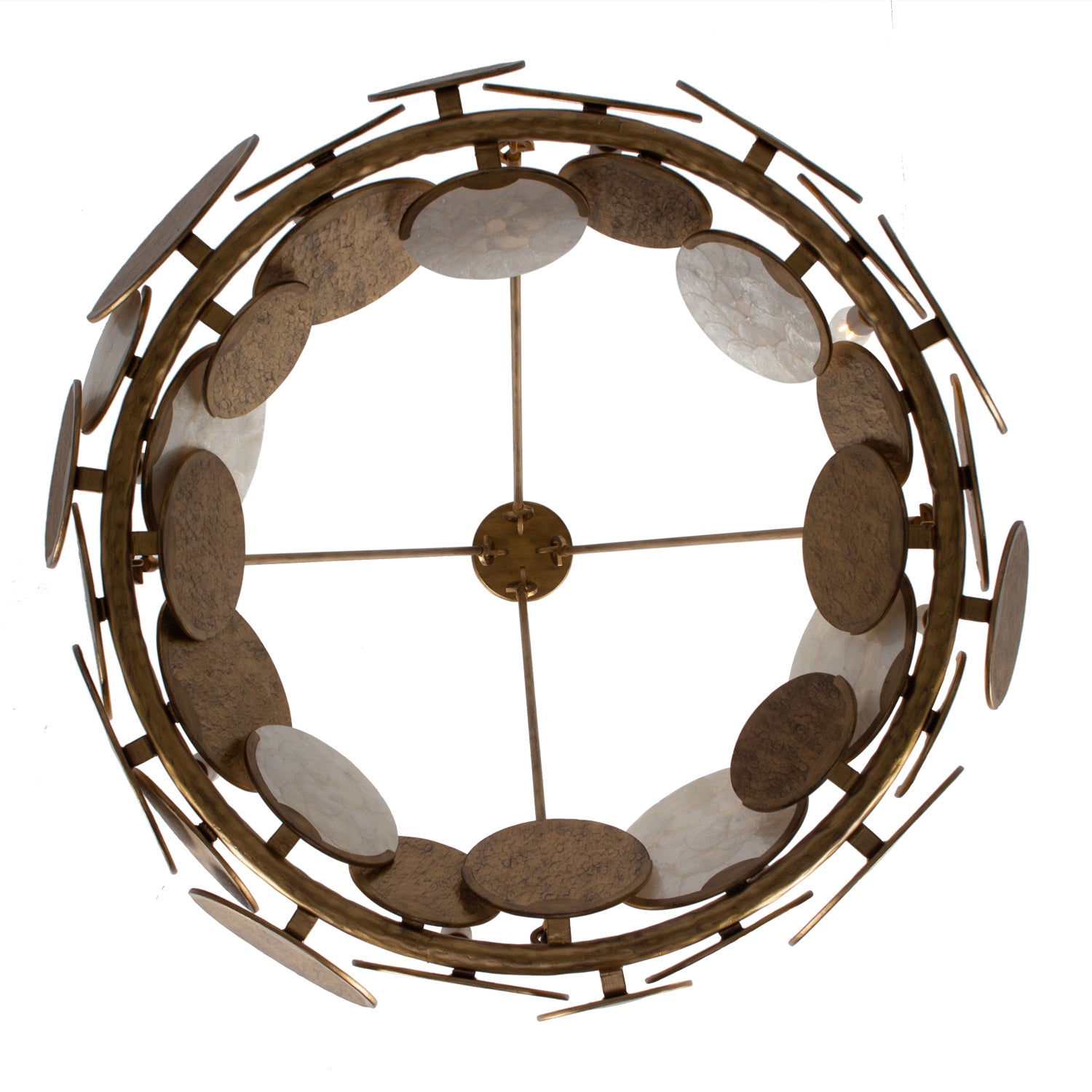 29'' Cirque 8 Light Rustic Gold Chandelier