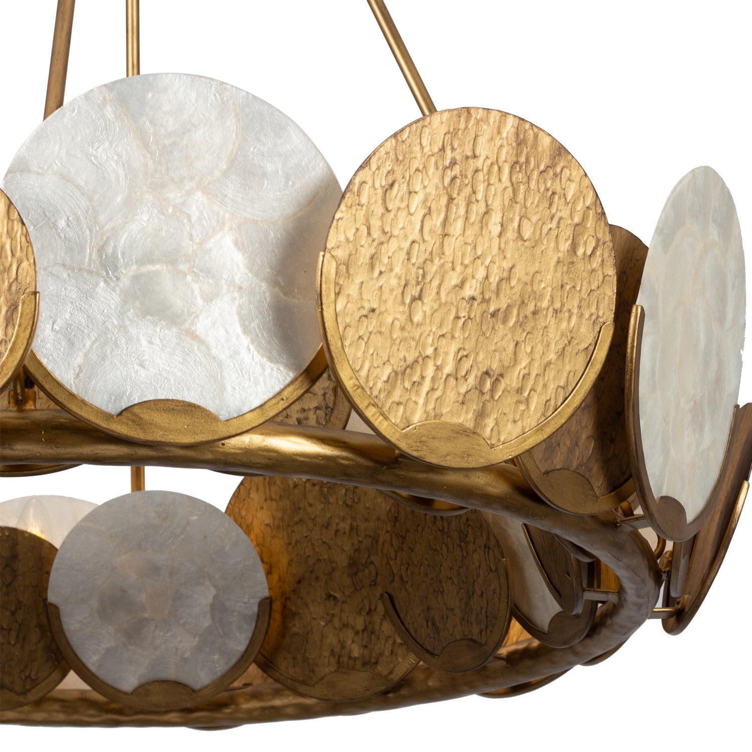 29'' Cirque 8 Light Rustic Gold Chandelier