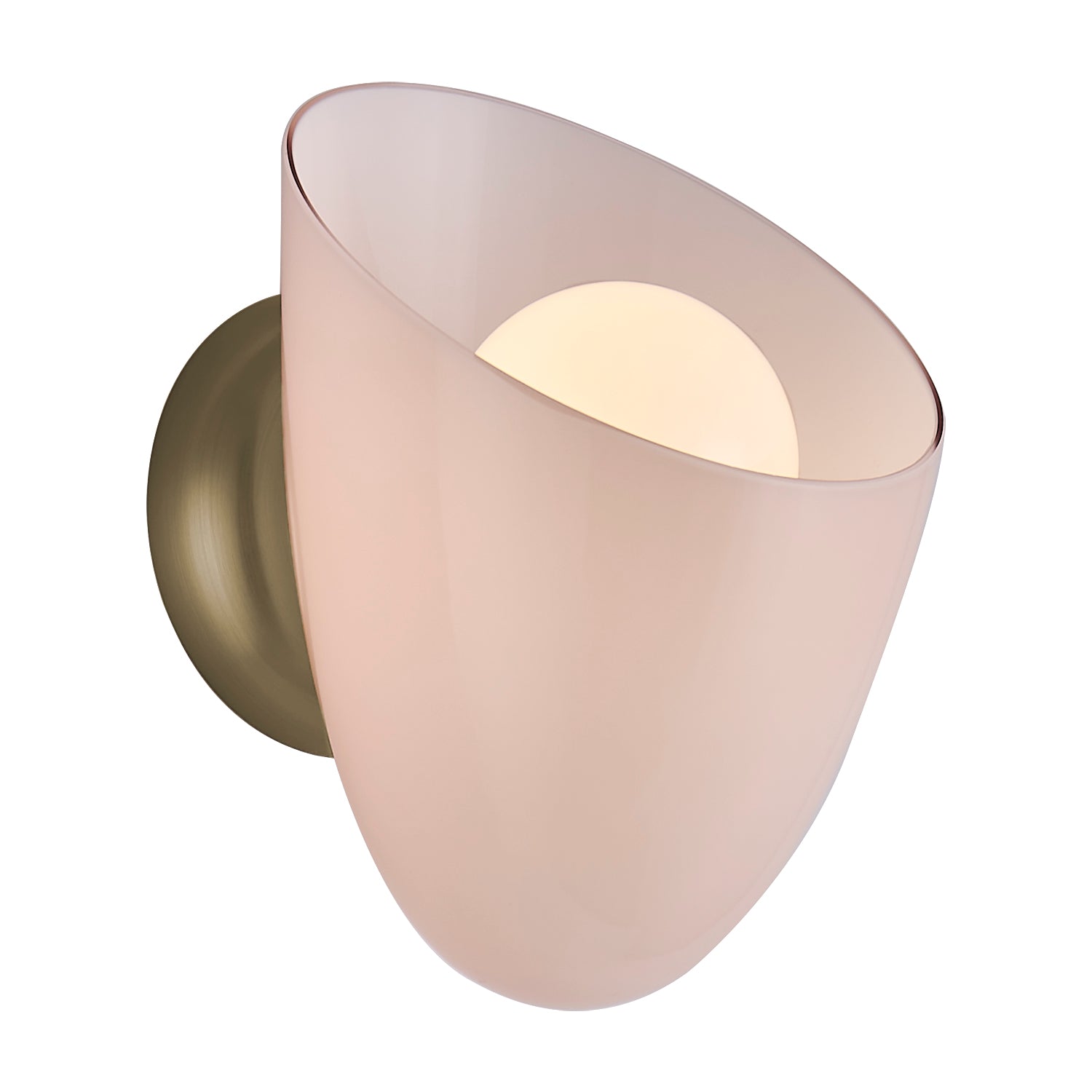 8'' Cocoon 1 Light Winter Brass Wall Sconce