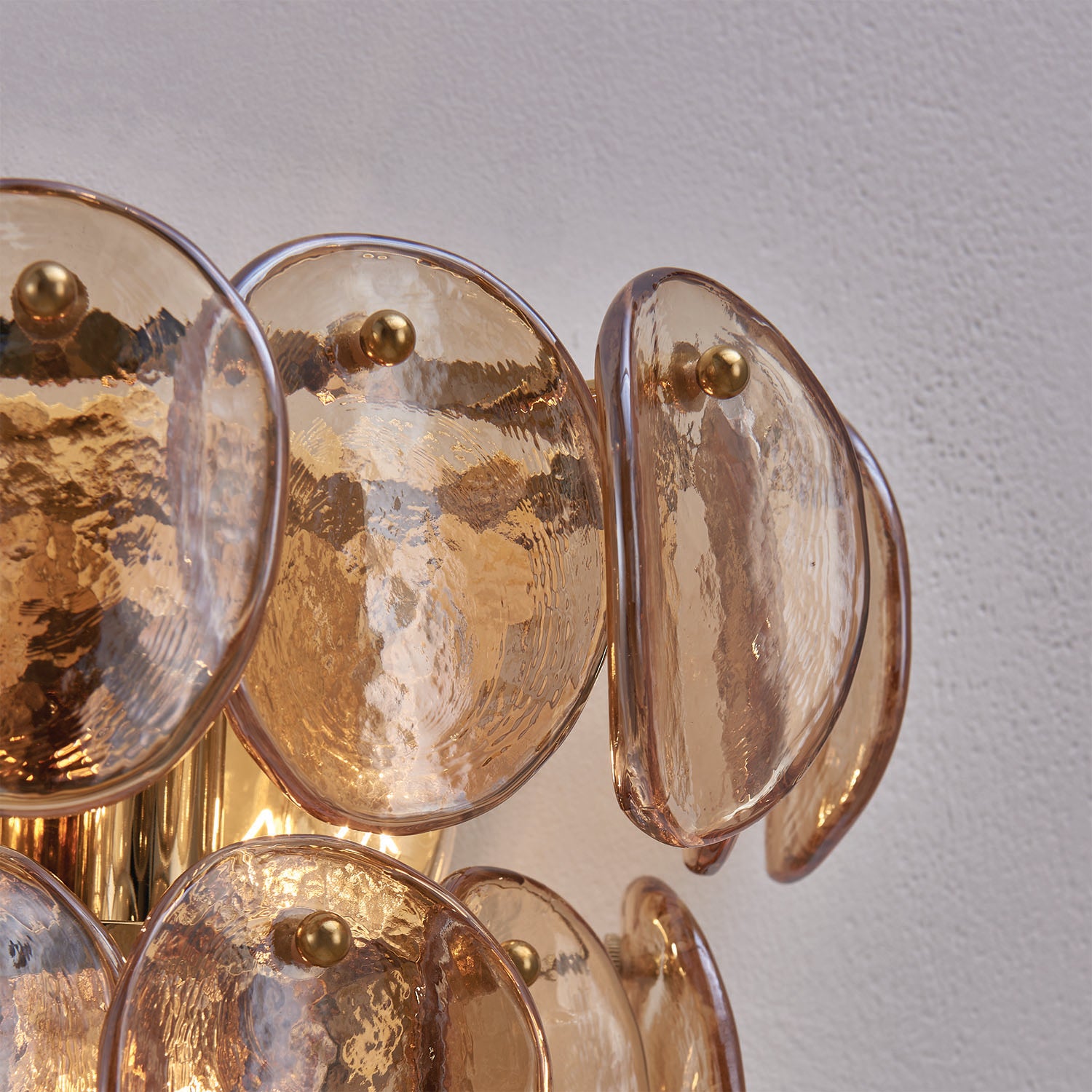 12'' Uroko 3 Light Polished Winter Brass Wall Sconce
