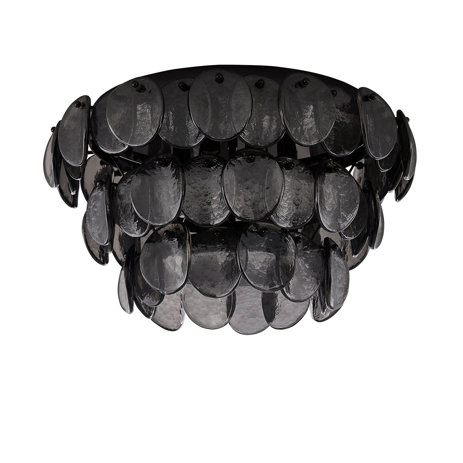 11.5'' Uroko 4 Light Black Nickel Flush Mount