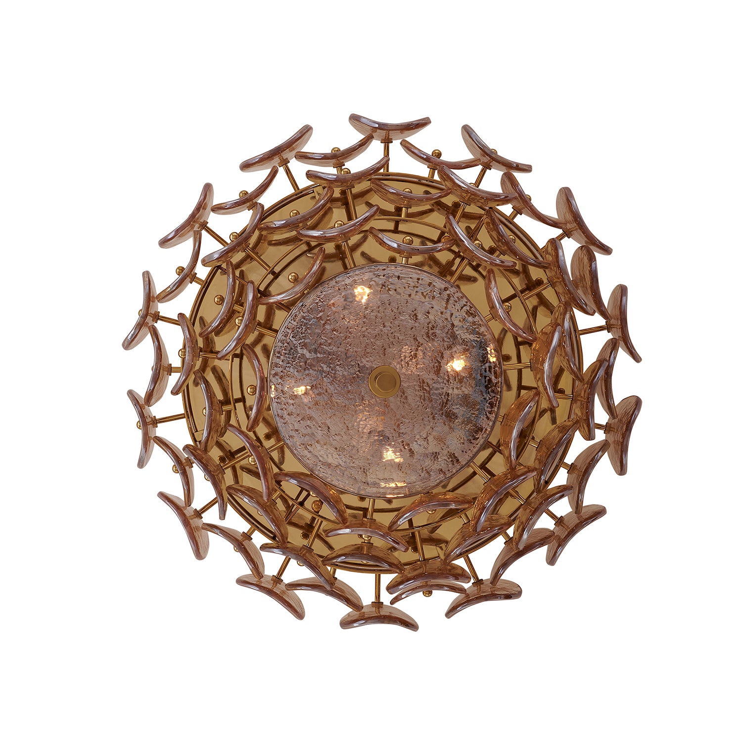 11.5'' Uroko 4 Light Polished Winter Brass Flush Mount