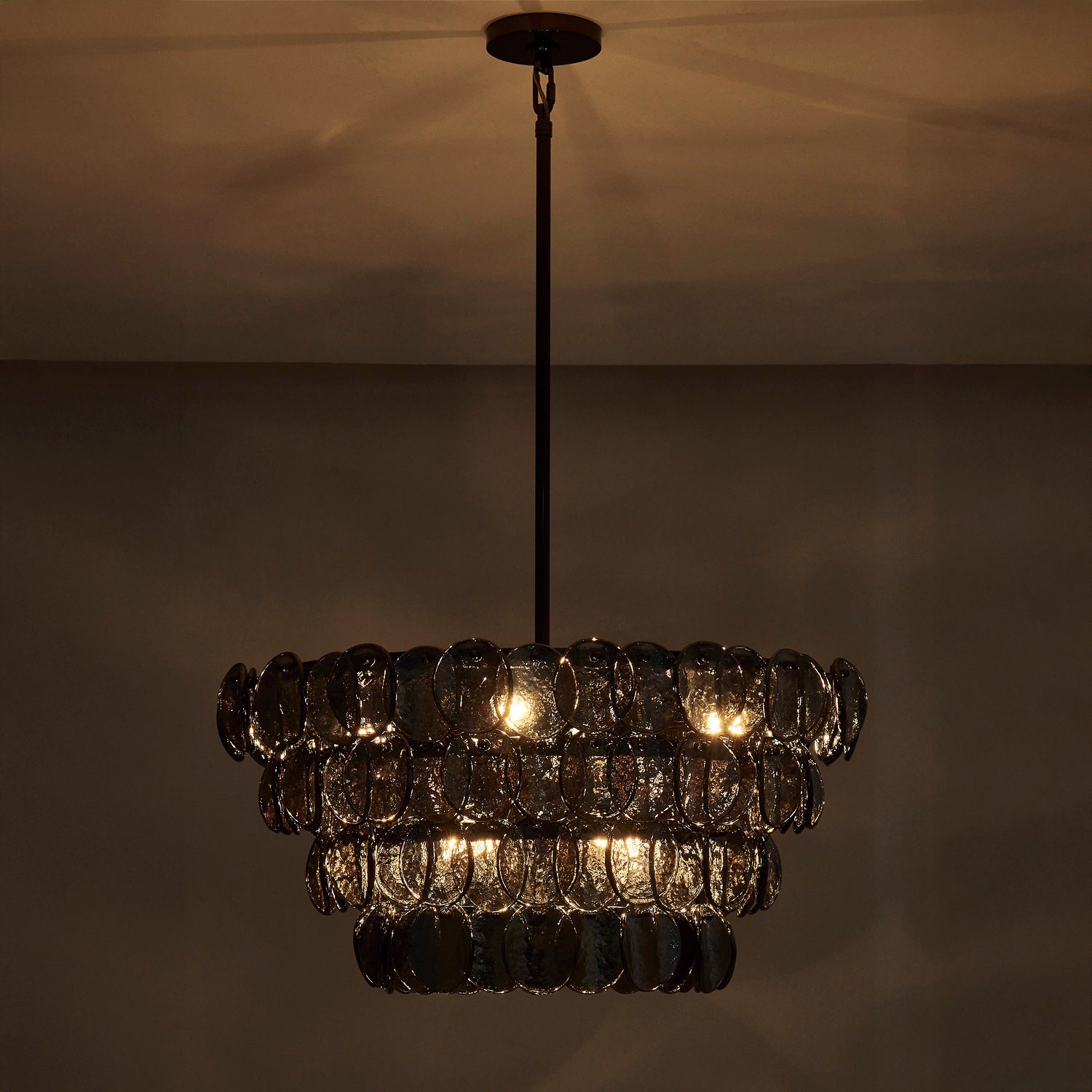 25'' Uroko 8 Light Black Nickel Chandelier