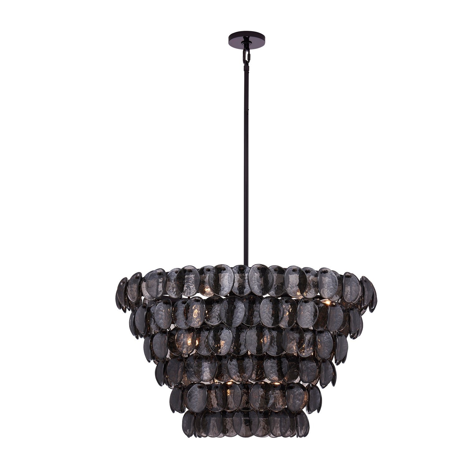 31'' Uroko 14 Light Black Nickel Chandelier