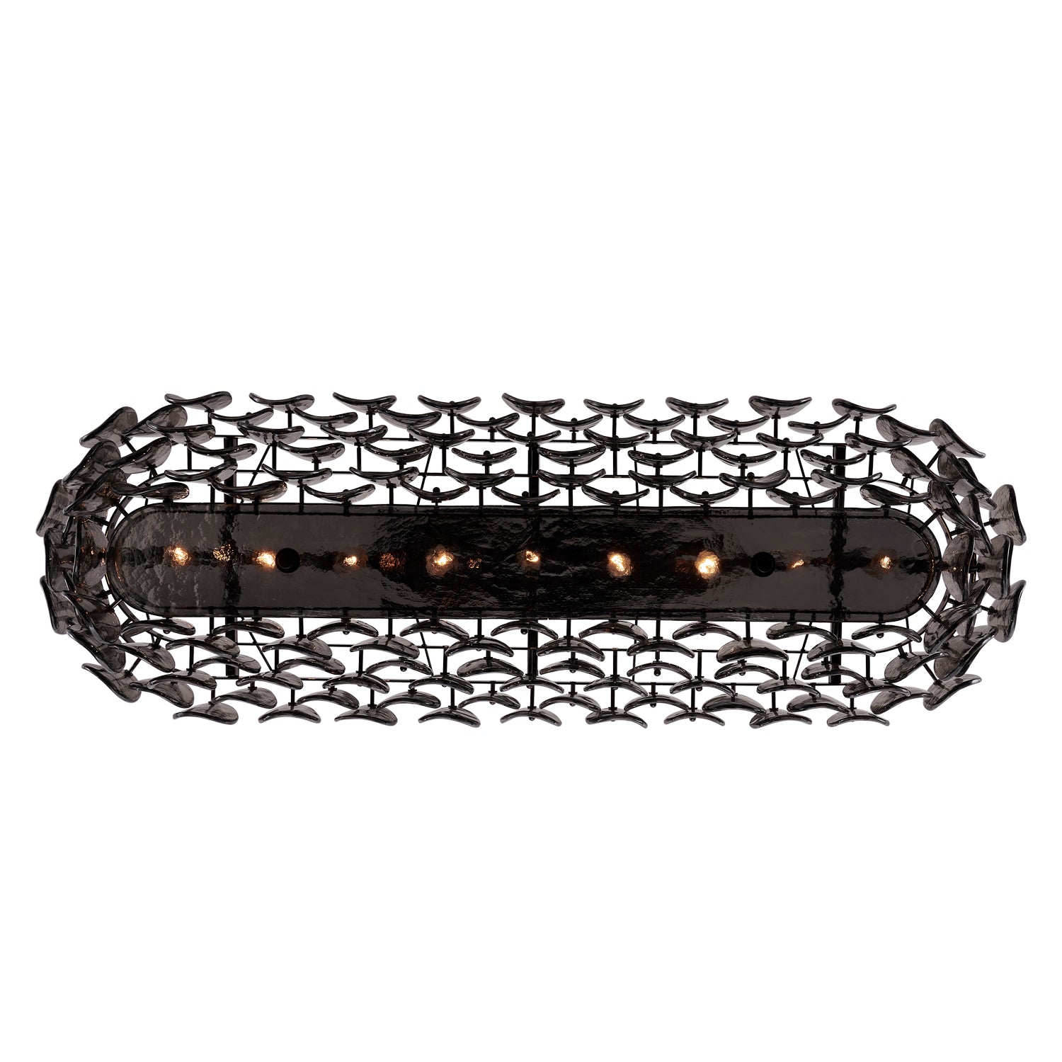 11'' Uroko 9 Light Black Nickel Linear Pendant