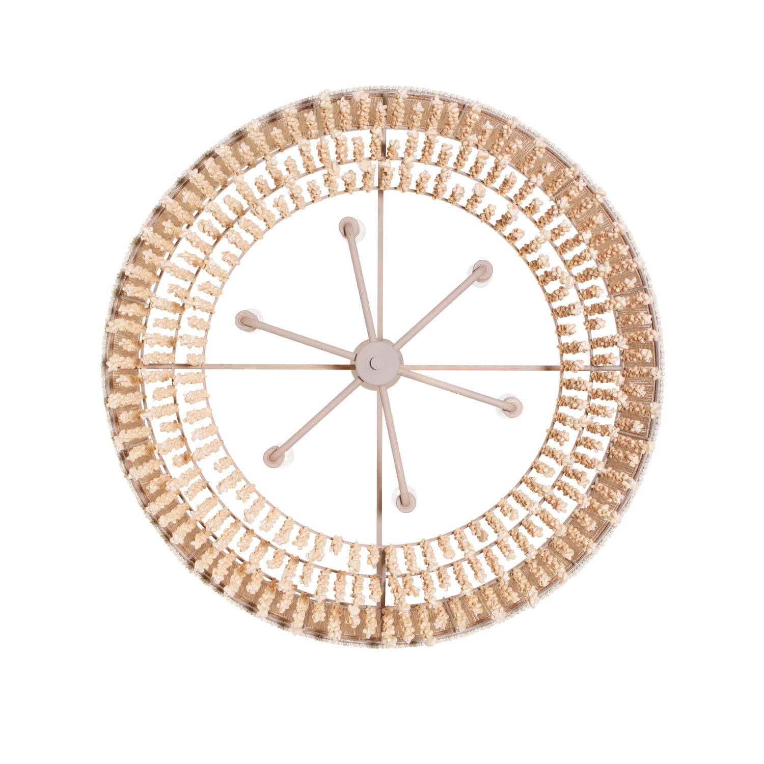 16'' Naturale 6 Light Jute Chandelier