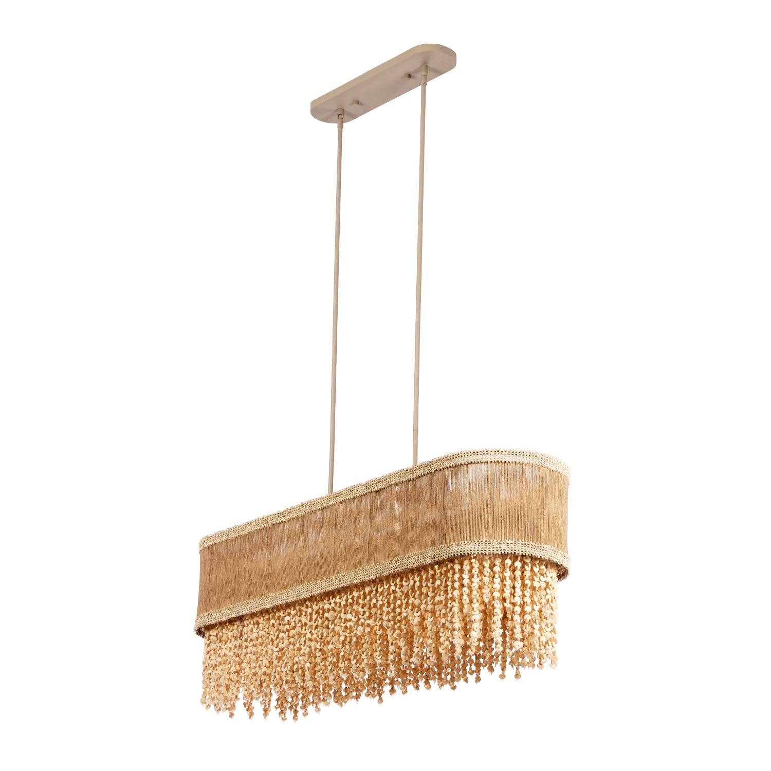 16'' Naturale 7 Light Jute Linear Pendant