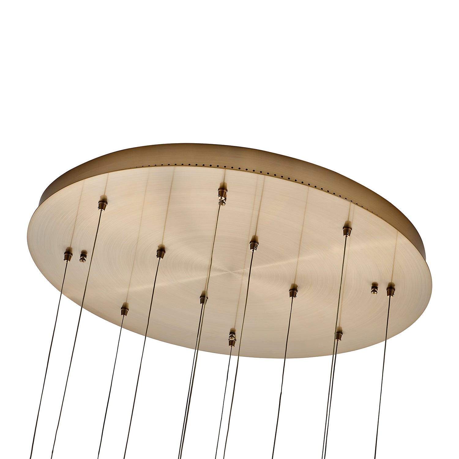8.5'' Kiriko 12 Light Winter Brass Chandelier