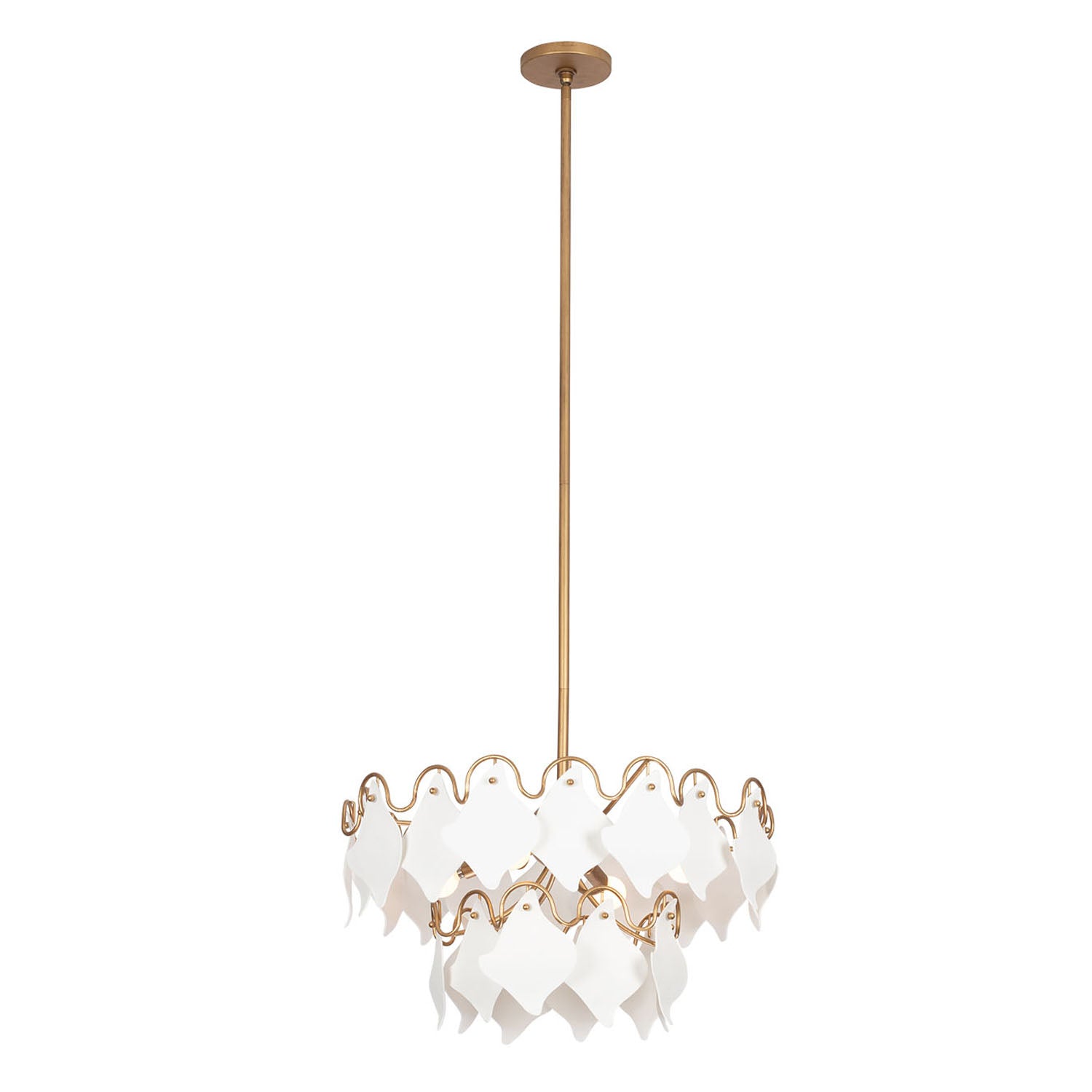 22'' Manta 4 Light Modern Gold Pendant