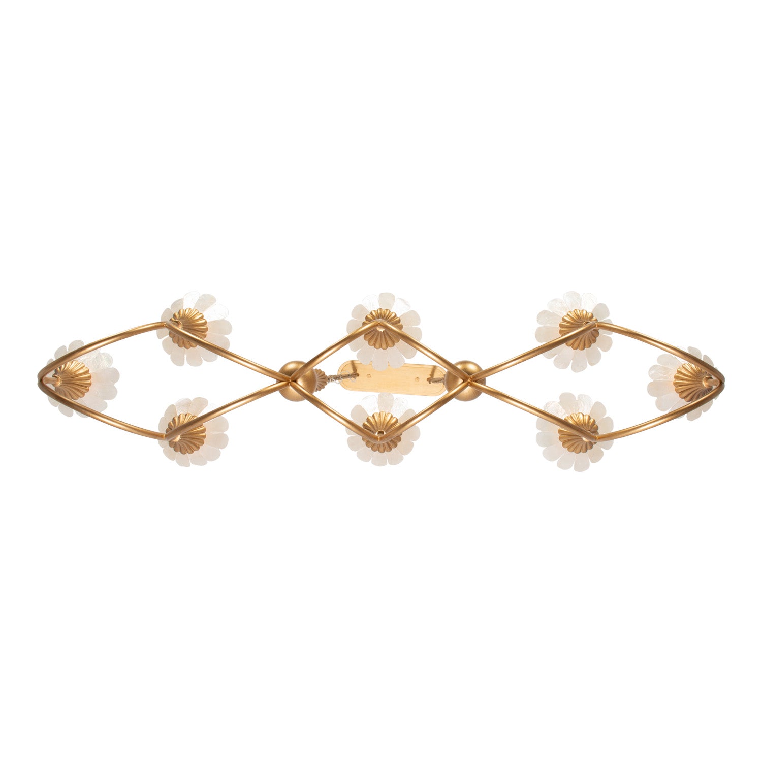 12'' Flora 8 Light Modern Gold Linear Pendant