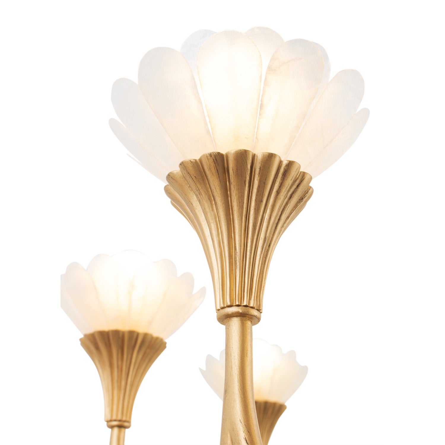 23.75'' Flora 8 Light Modern Gold Chandelier