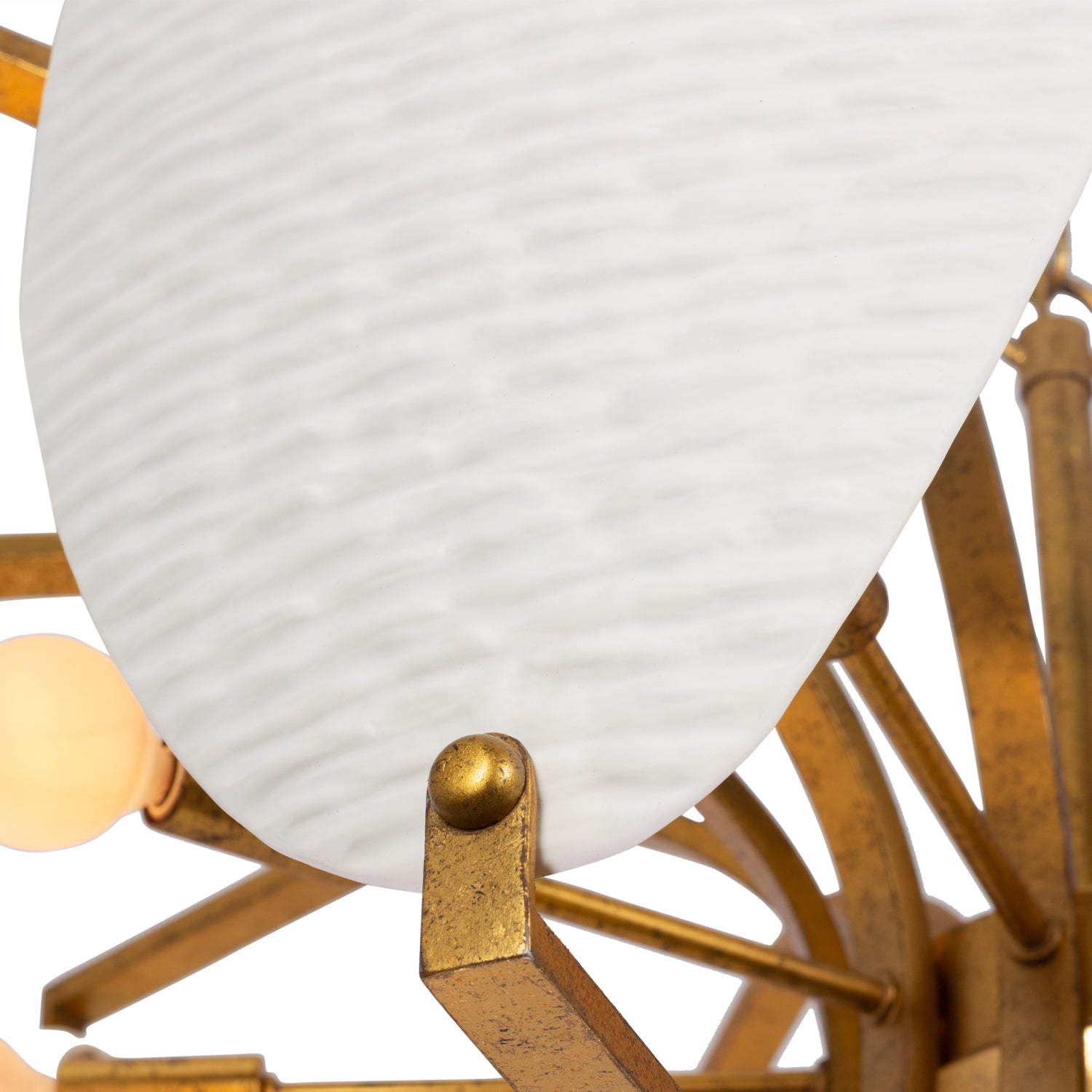 18.5'' Aliform 10 Light Oxidized Gold Leaf Chandelier