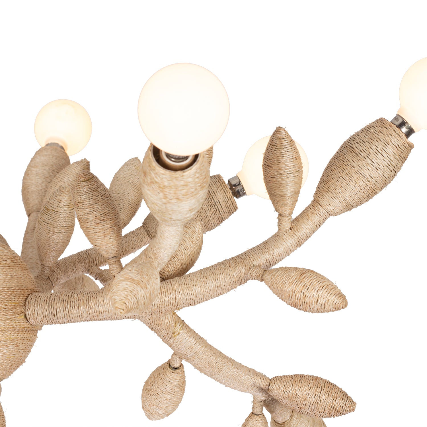 24'' Branche 12 Light Warm Ivory Chandelier