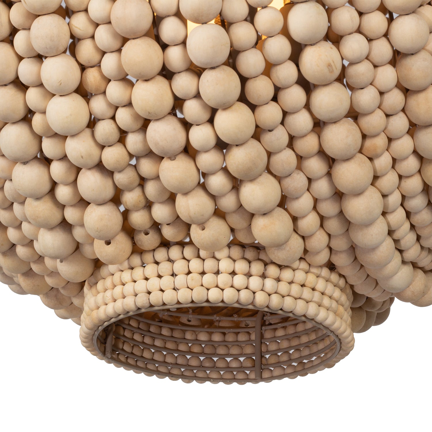 27'' Coaxial 6 Light Jute Pendant
