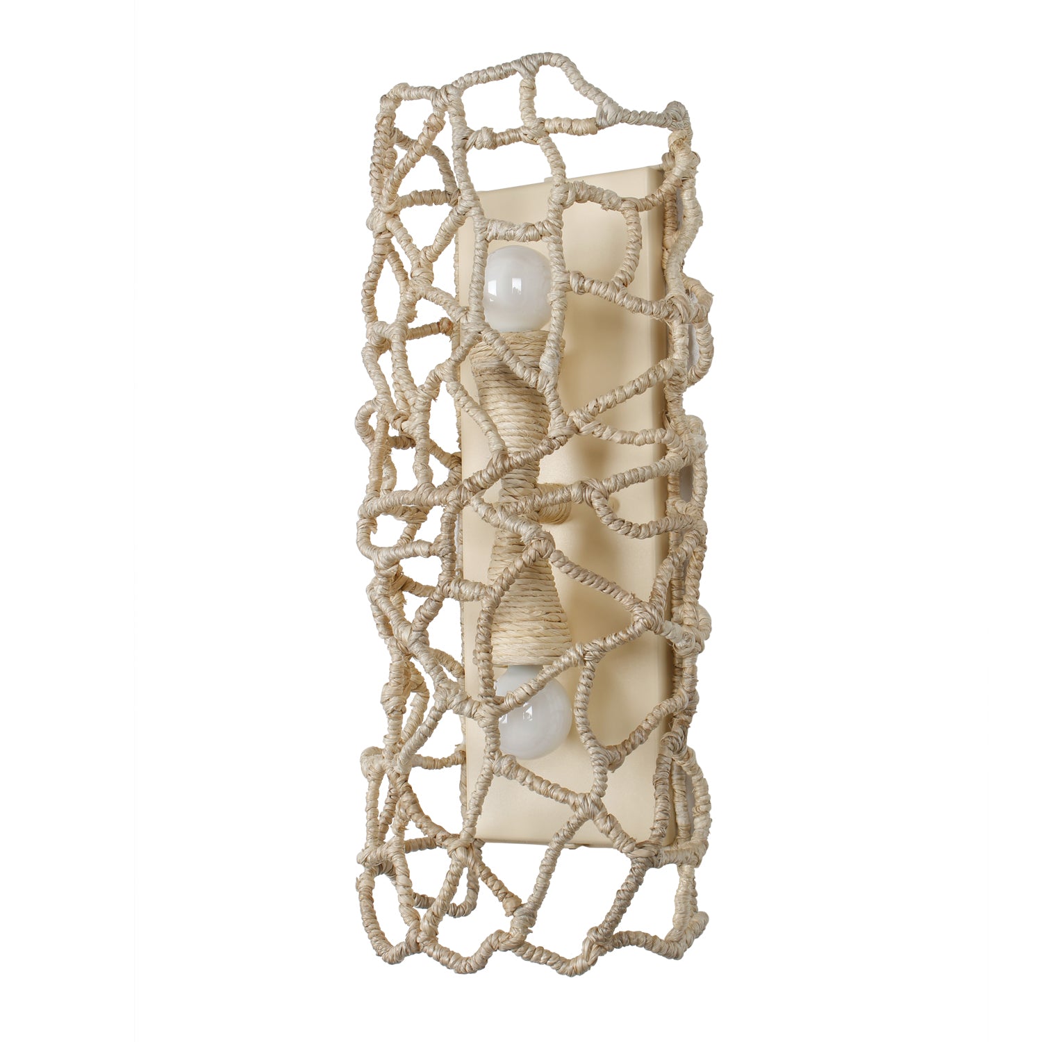 8'' Reef 2 Light Warm Ivory Wall Sconce