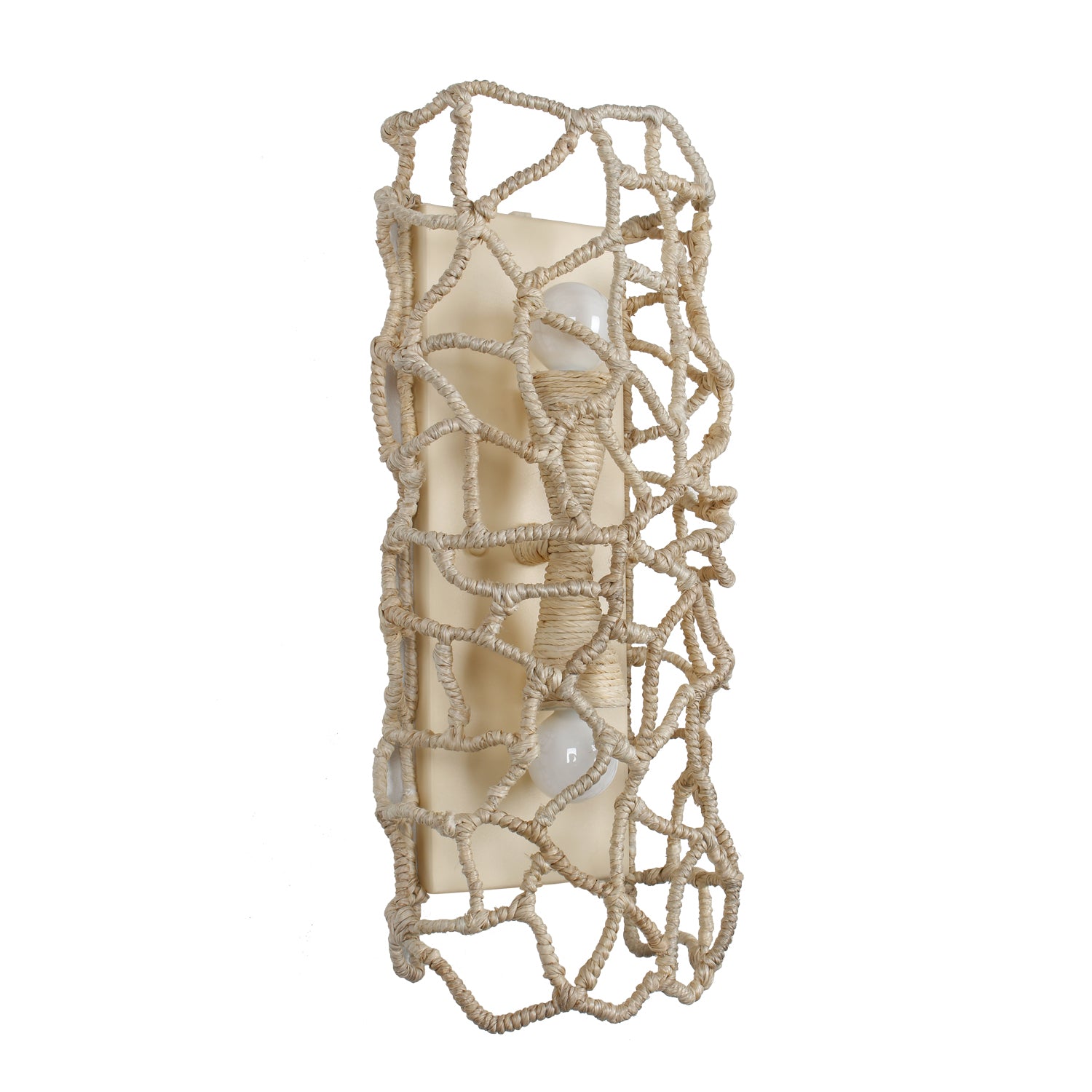 8'' Reef 2 Light Warm Ivory Wall Sconce