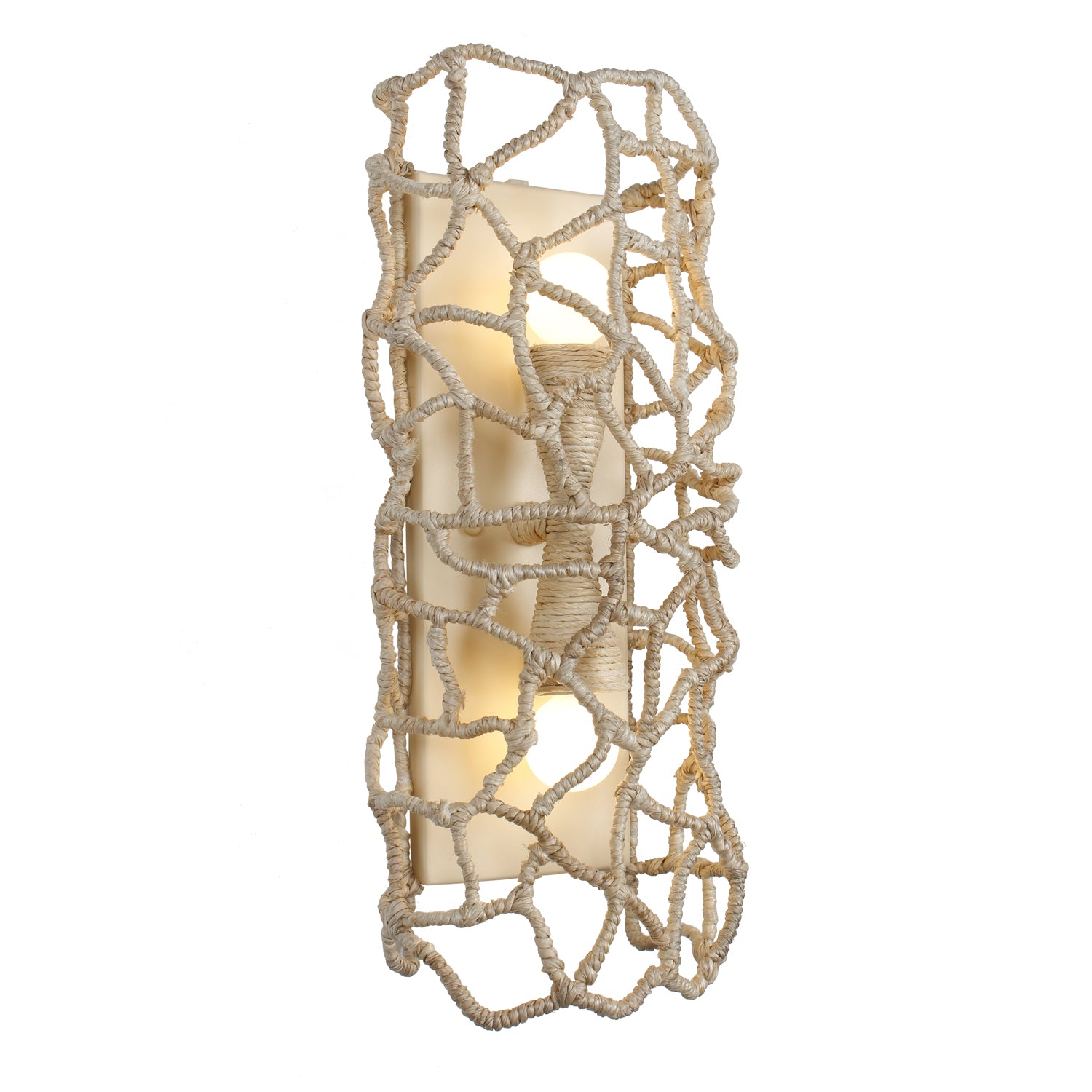 8'' Reef 2 Light Warm Ivory Wall Sconce