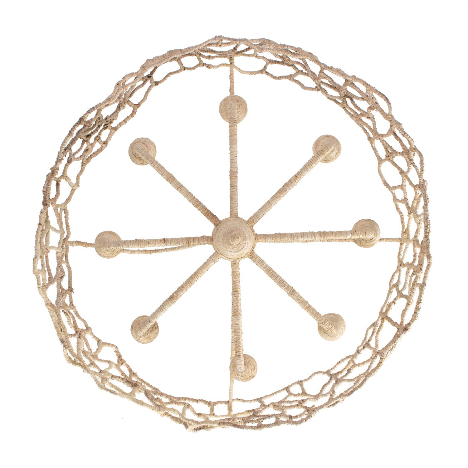 21'' Reef 8 Light Warm Ivory Chandelier